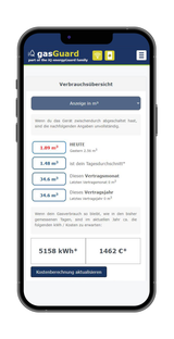 iQ gasGuard mit Universalschnitstelle - passend für 90% aller Gaszähler mit Impulsschnittstelle - WLAN