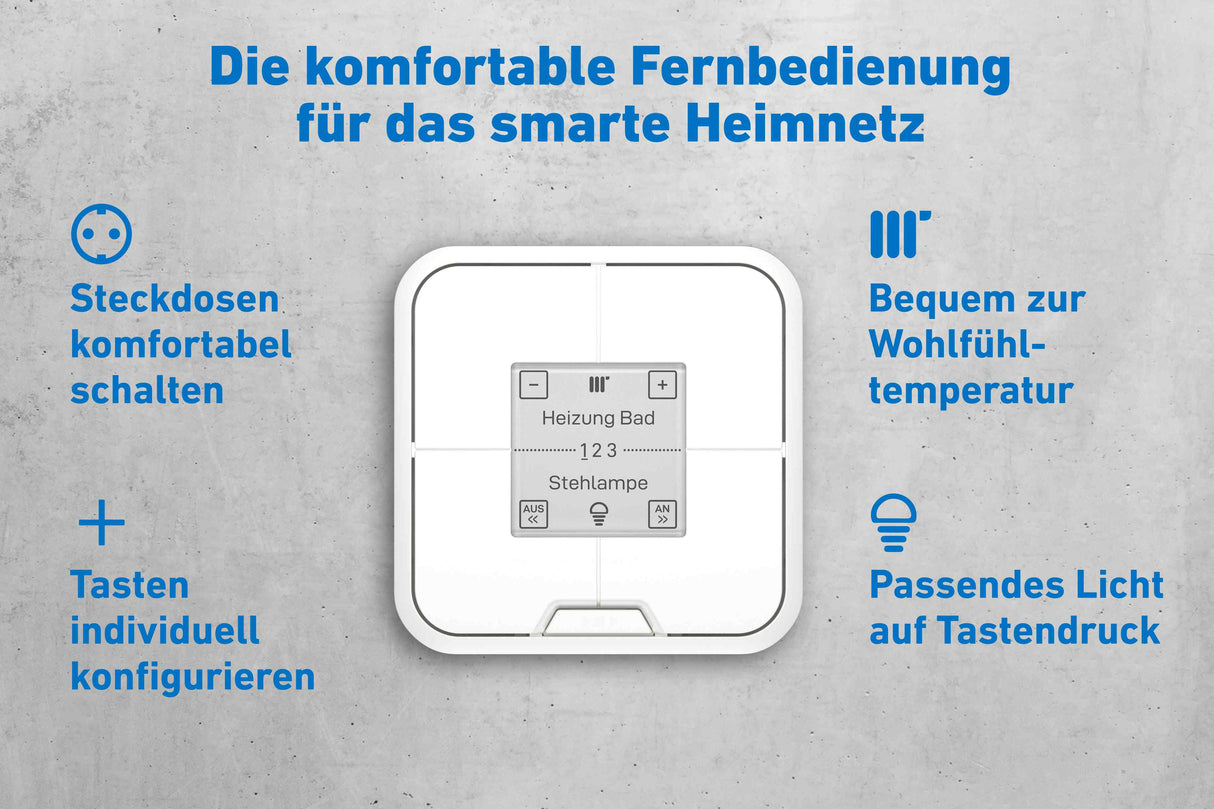 AVM FRITZ!DECT 440 Vierfach-Taster inkl. Temperatursensor