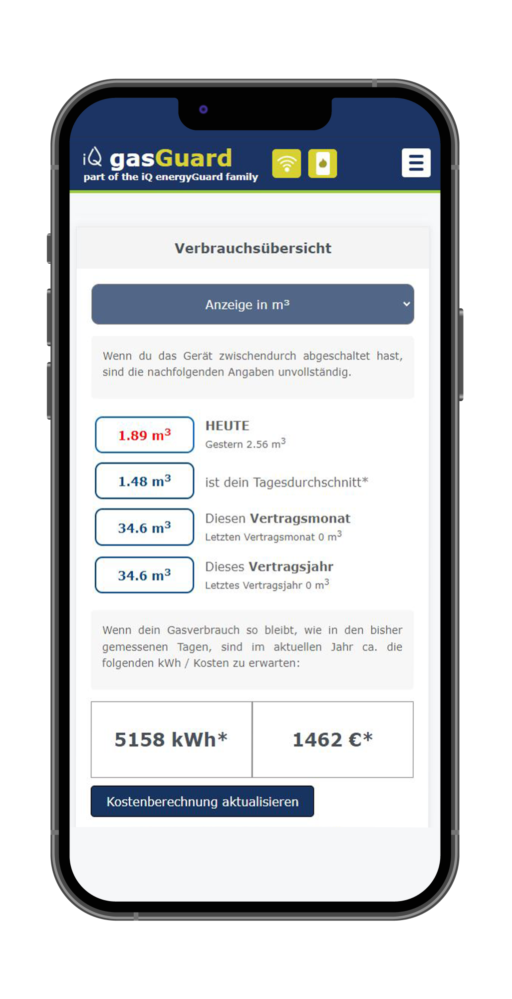 iQ gasGuard - Gasverbrauchserfassung per Impulsschnittstelle - WLAN