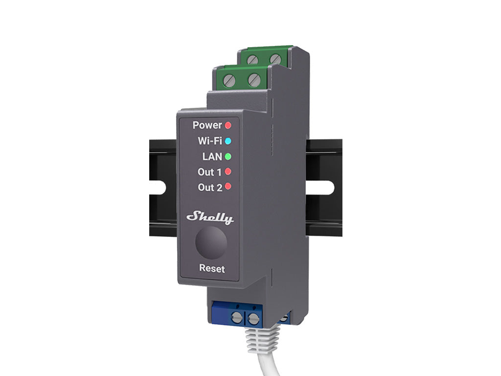 Shelly Pro 2 - Relais - WLAN & LAN Schaltaktor - Max. 25A