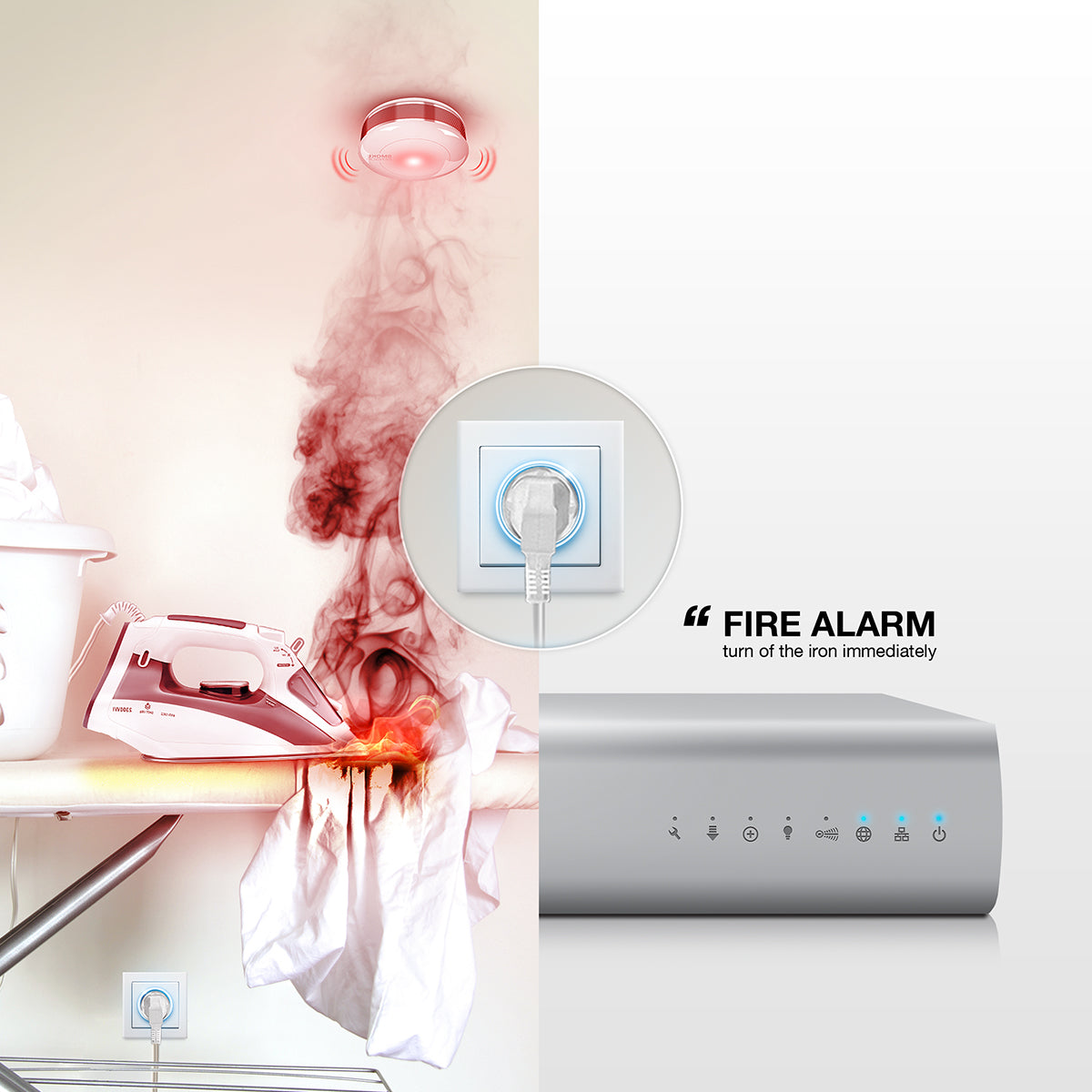 FIBARO Smoke Sensor - Rauchwarnmelder - Z-Wave - Smart Home