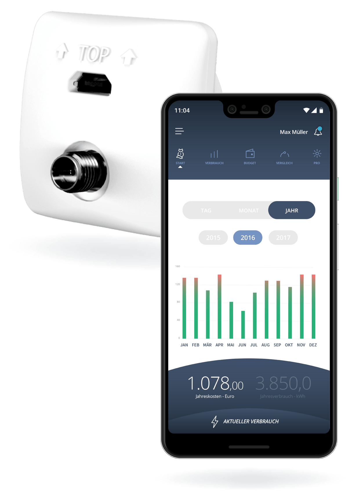 Powerfox poweropti - Ihr Energieverbrauch auf einen Blick, Geeignet für moderne Messeinrichtungen (mME)